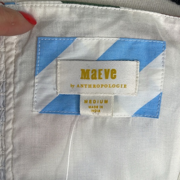 Anthropologie Maeve Halter Midi Sundress Dress Lined Cotton Vacation NWT Sz M - Picture 11 of 14